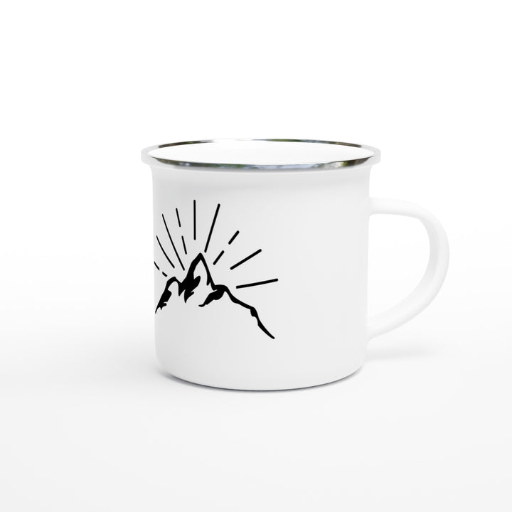 WILD & FREE | White 350ml Enamel Mug