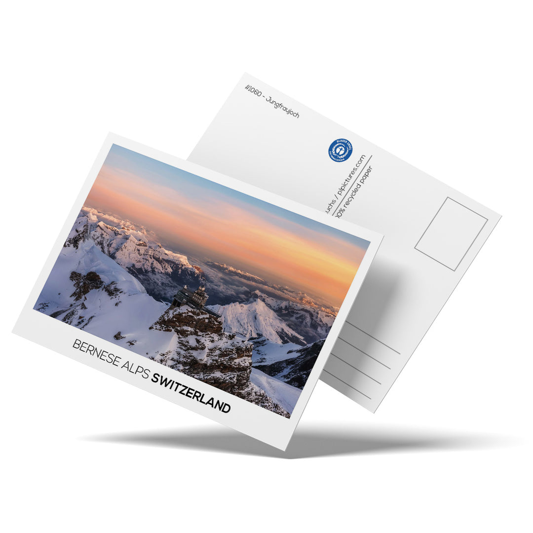 JUNGFRAUJOCH | Postkarte Recyclingpapier - gedruckt im Haslital