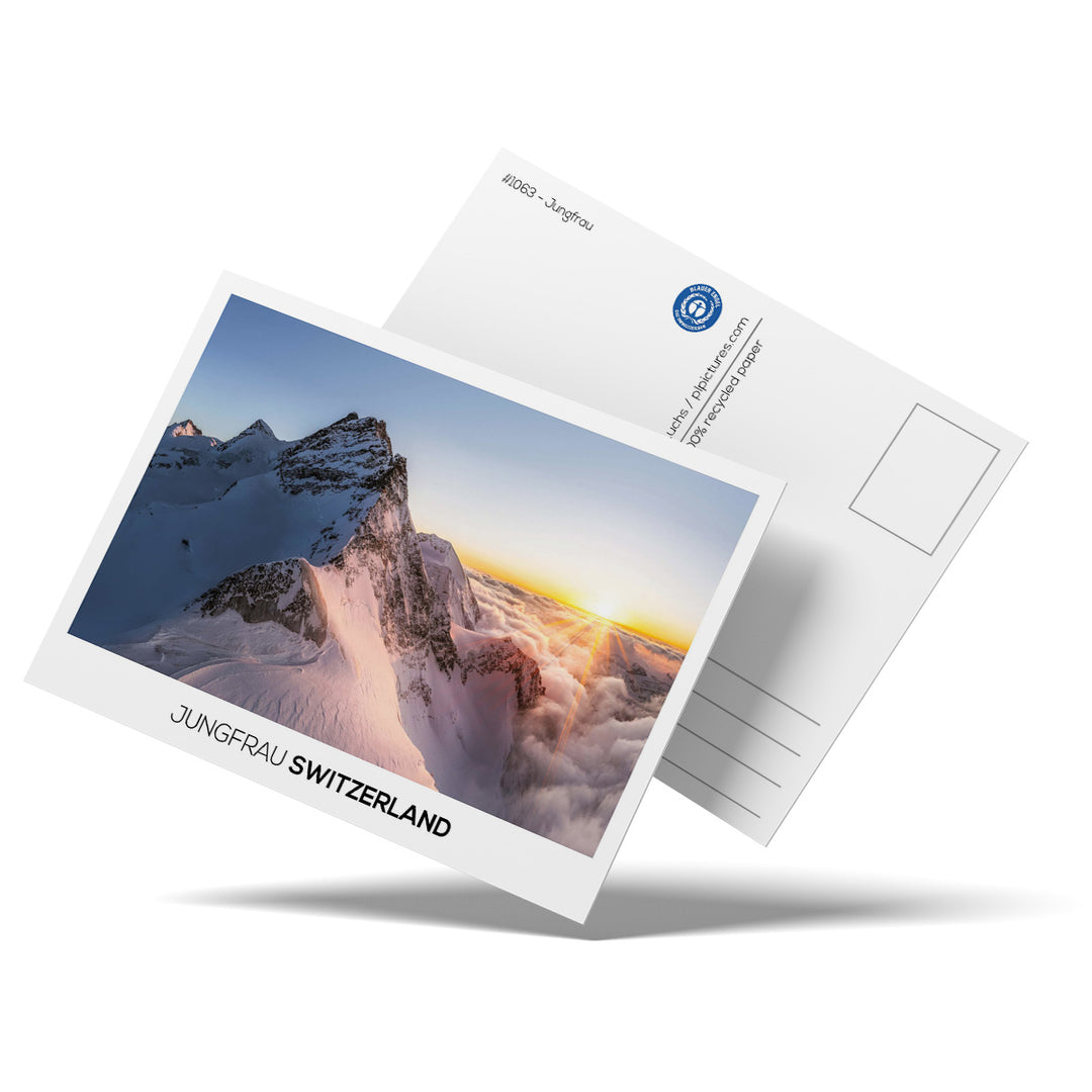 JUNGFRAU | Postkarte Recyclingpapier - gedruckt im Haslital
