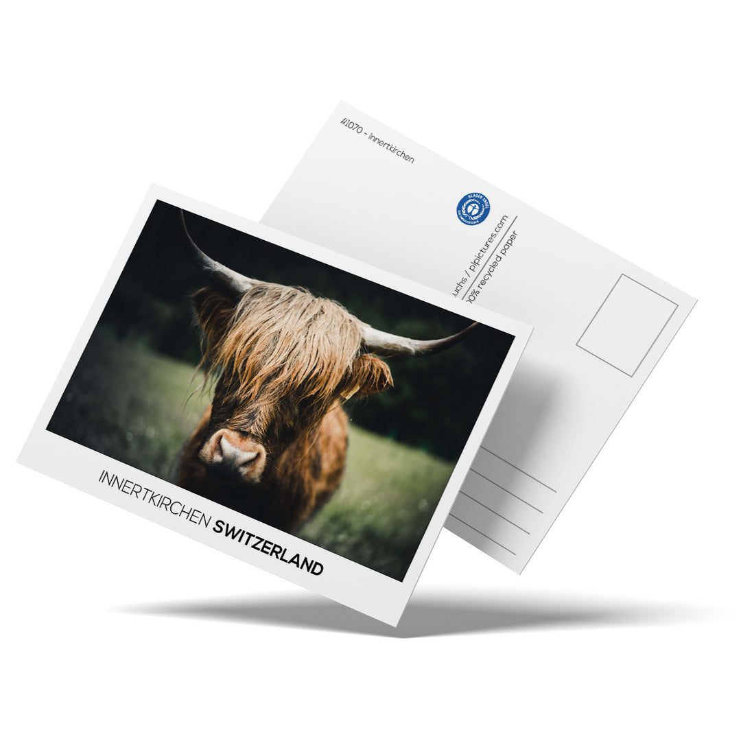 INNERTKIRCHEN | Postcard recycling paper - printed in Haslital