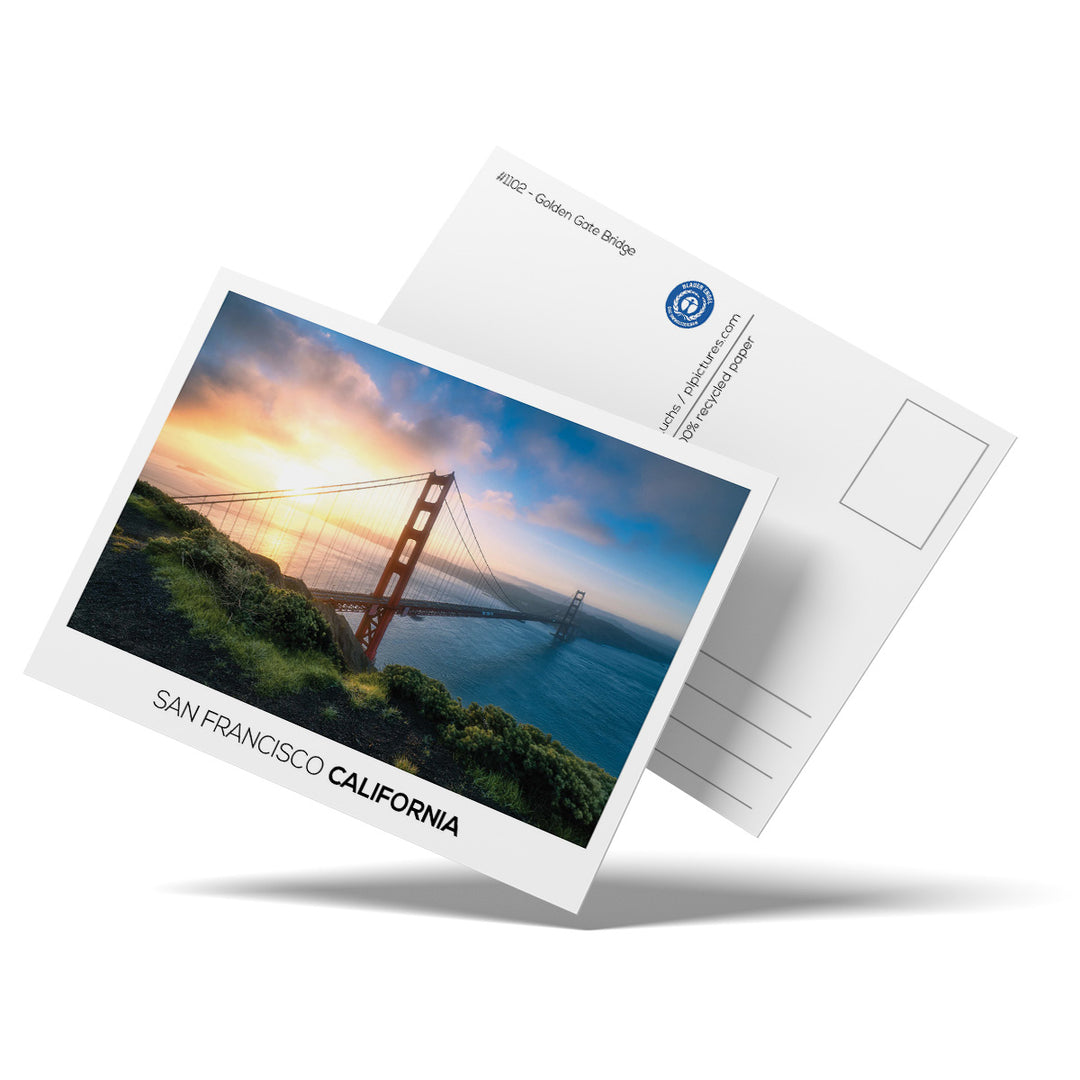 GOLDEN GATE SUNRISE | Postcards - 24 pieces