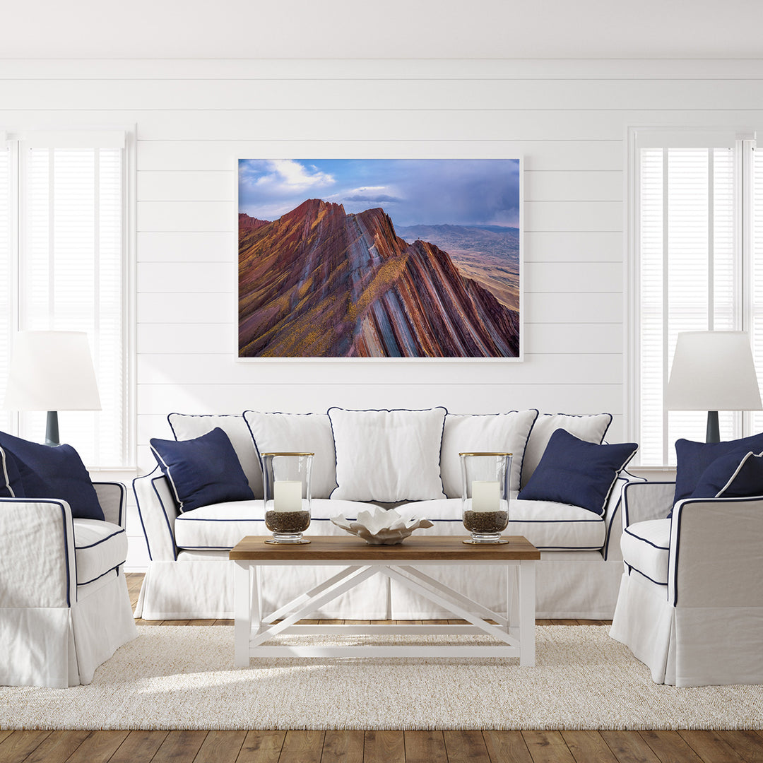 THE LINE UP | Colorful Peruvian Mountain Range - Aluminum, Canvas, Poster Print