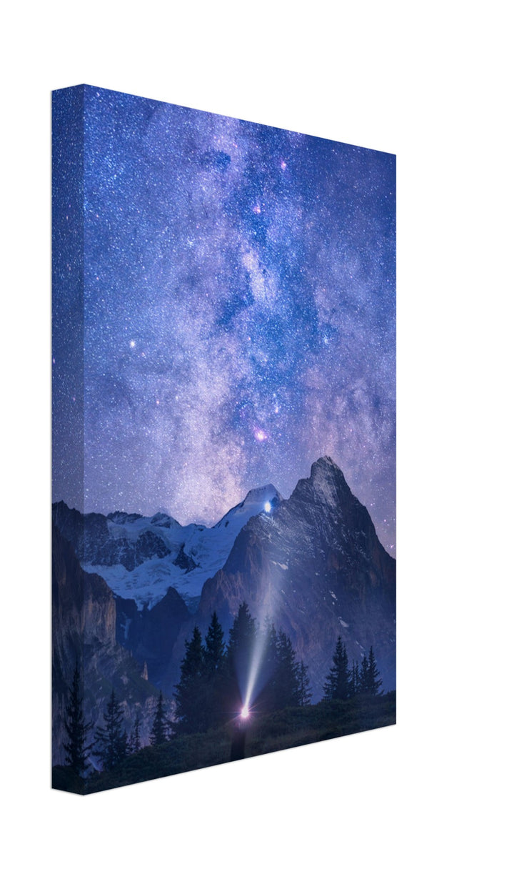 TORN | Milky Way & Eiger Mountain - Canvas Print
