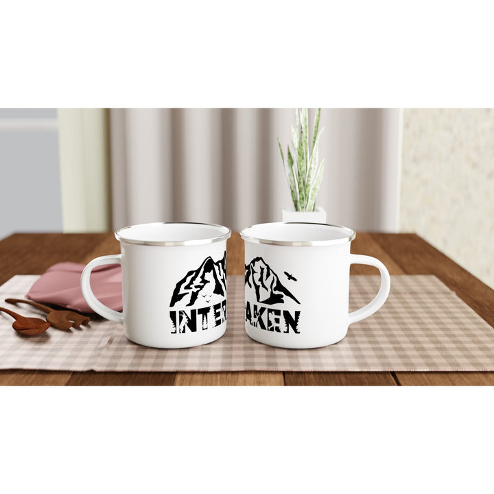 INTERLAKEN | White 12oz Enamel Mug