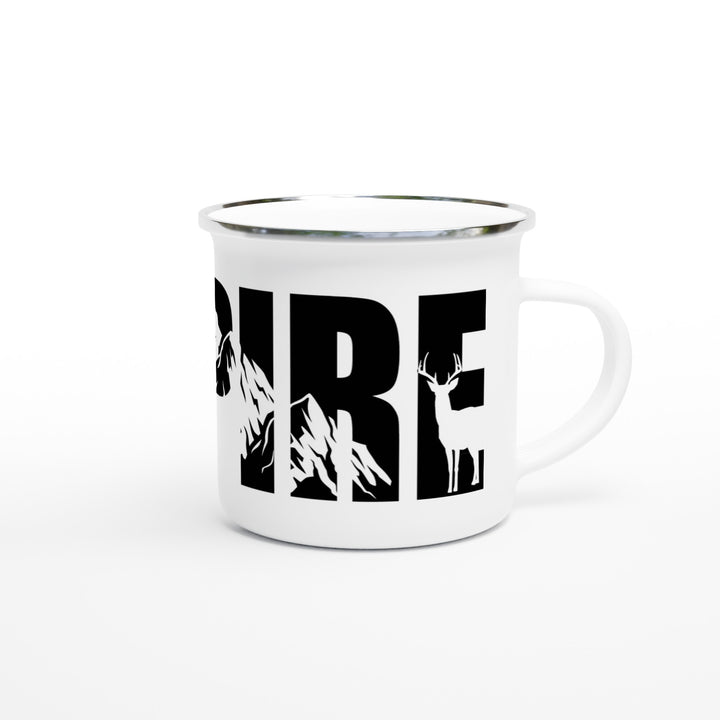 INSPIRE | White 350ml Enamel Mug