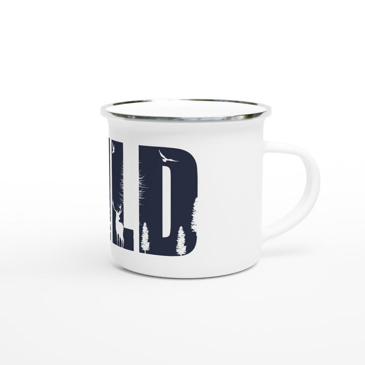 WILD | White 350ml Enamel Mug