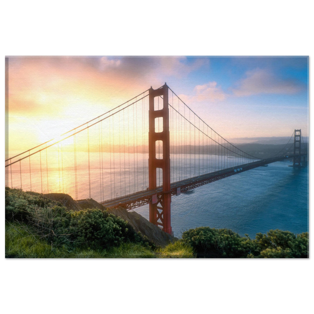 GOLDEN GATE SUNRISE | The Bridge To San Francisco California - Canvas Print