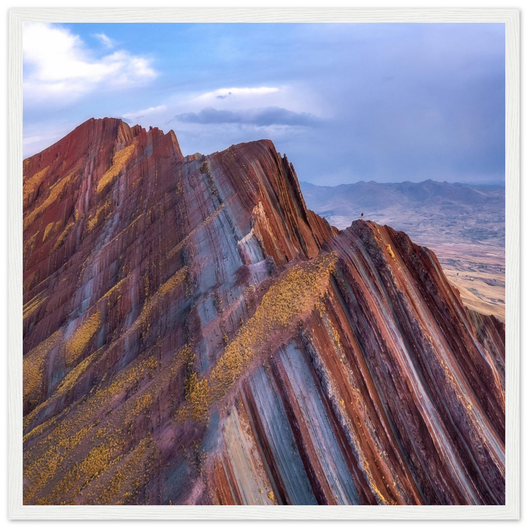 THE LINE UP | Colorful Peruvian Mountain Range - Wooden Framed Poster