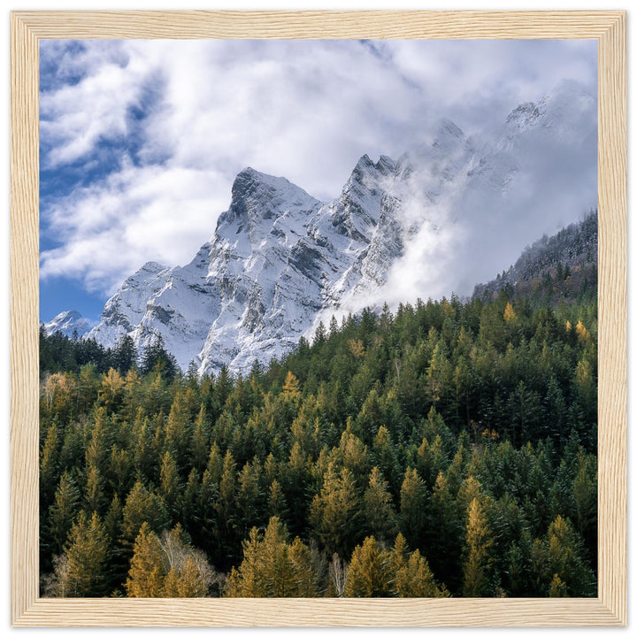 SANCTUARY | Engelhörner in Innertkirchen - Premium Wooden Framed Poster