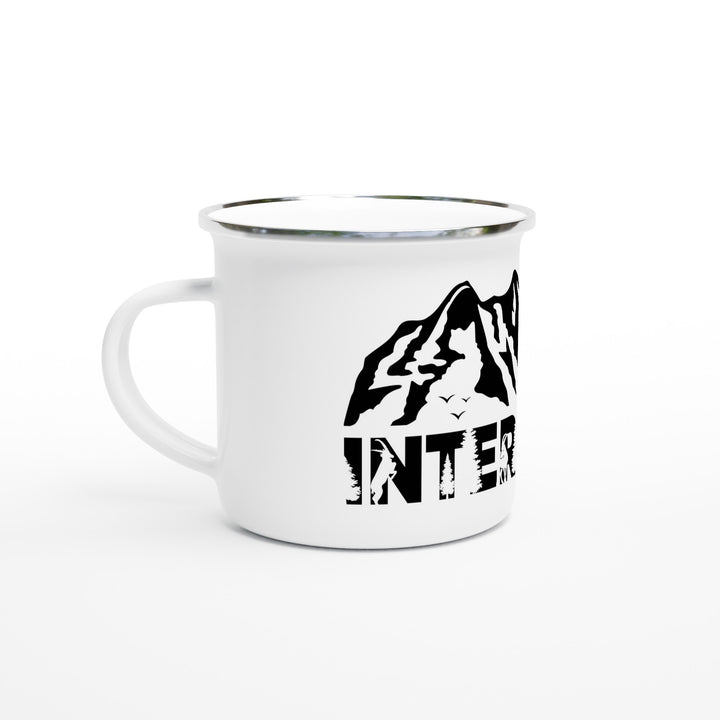 INTERLAKEN | White 12oz Enamel Mug