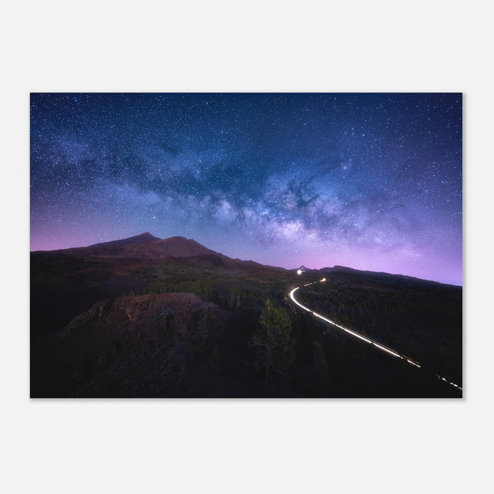 SAMURAI | Milky Way In Teide National Park Tenerife - Matte Paper Poster
