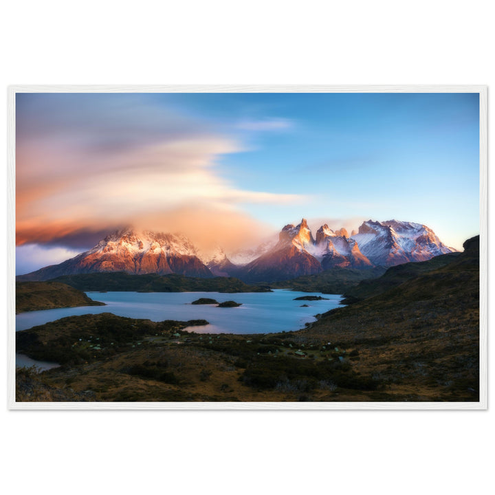 A WAFT OF AIR | Cuernos Del Paine - Matte Wooden Framed Poster