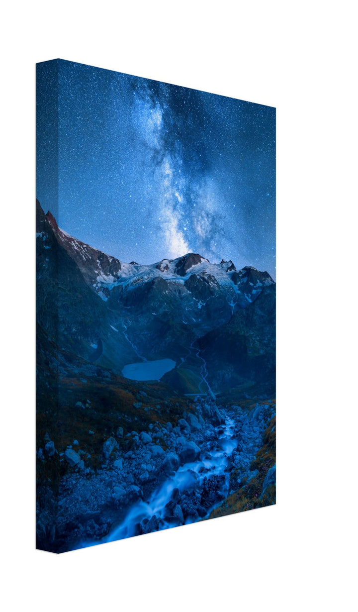 INDIGO | Milky Way at Sustenpass - Canvas Print