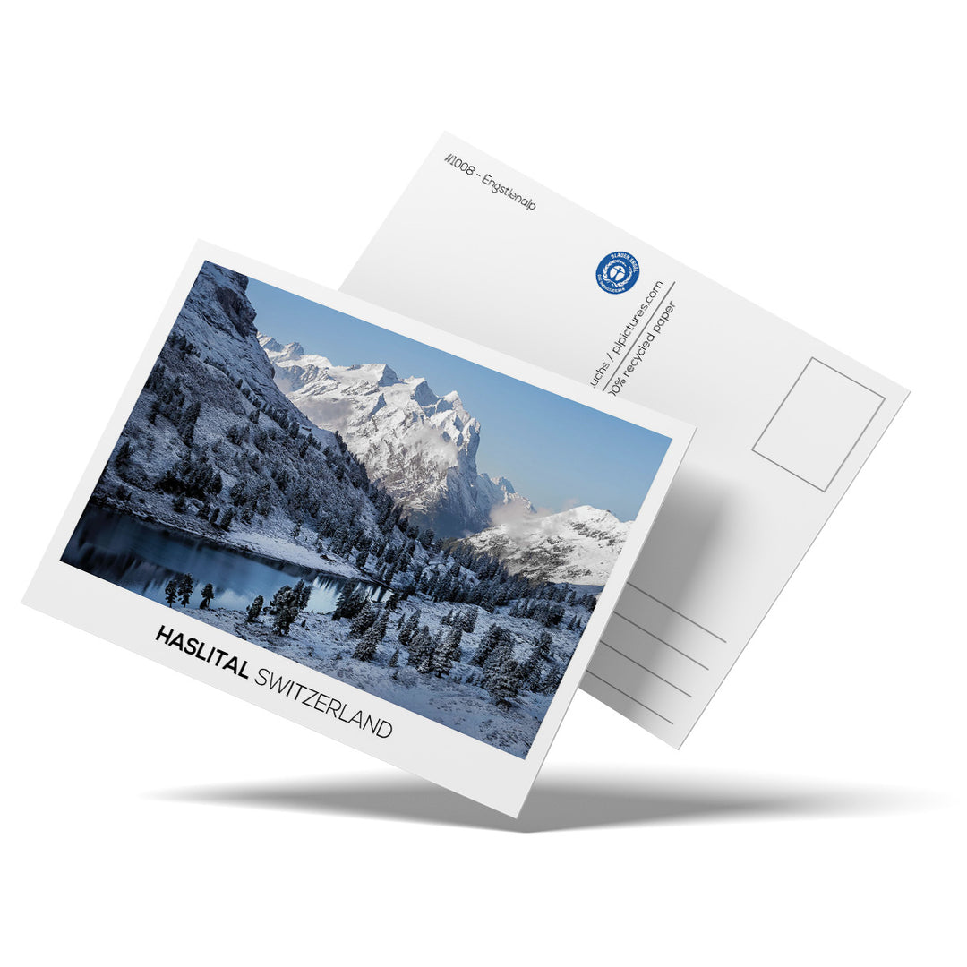 Engstlenalp Winter | Postkarte Recyclingpapier - gedruckt im Haslital