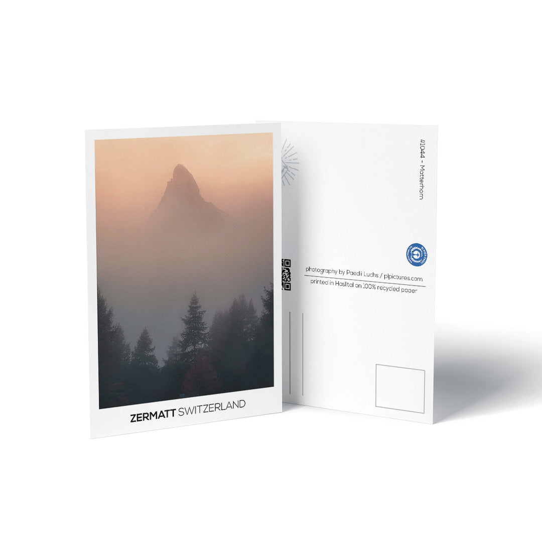 GHOST | Matterhorn in den Wolken - Postkarte Recyclingpapier