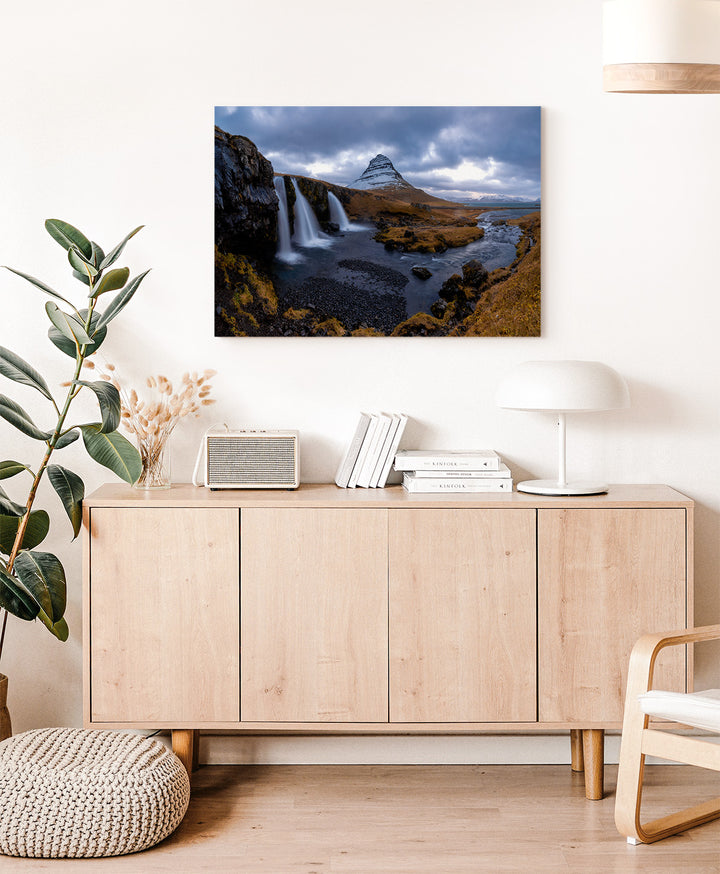 ICELAND | Kirkjufell mountain and waterfall - Aluminum, Canvas, Poster Print