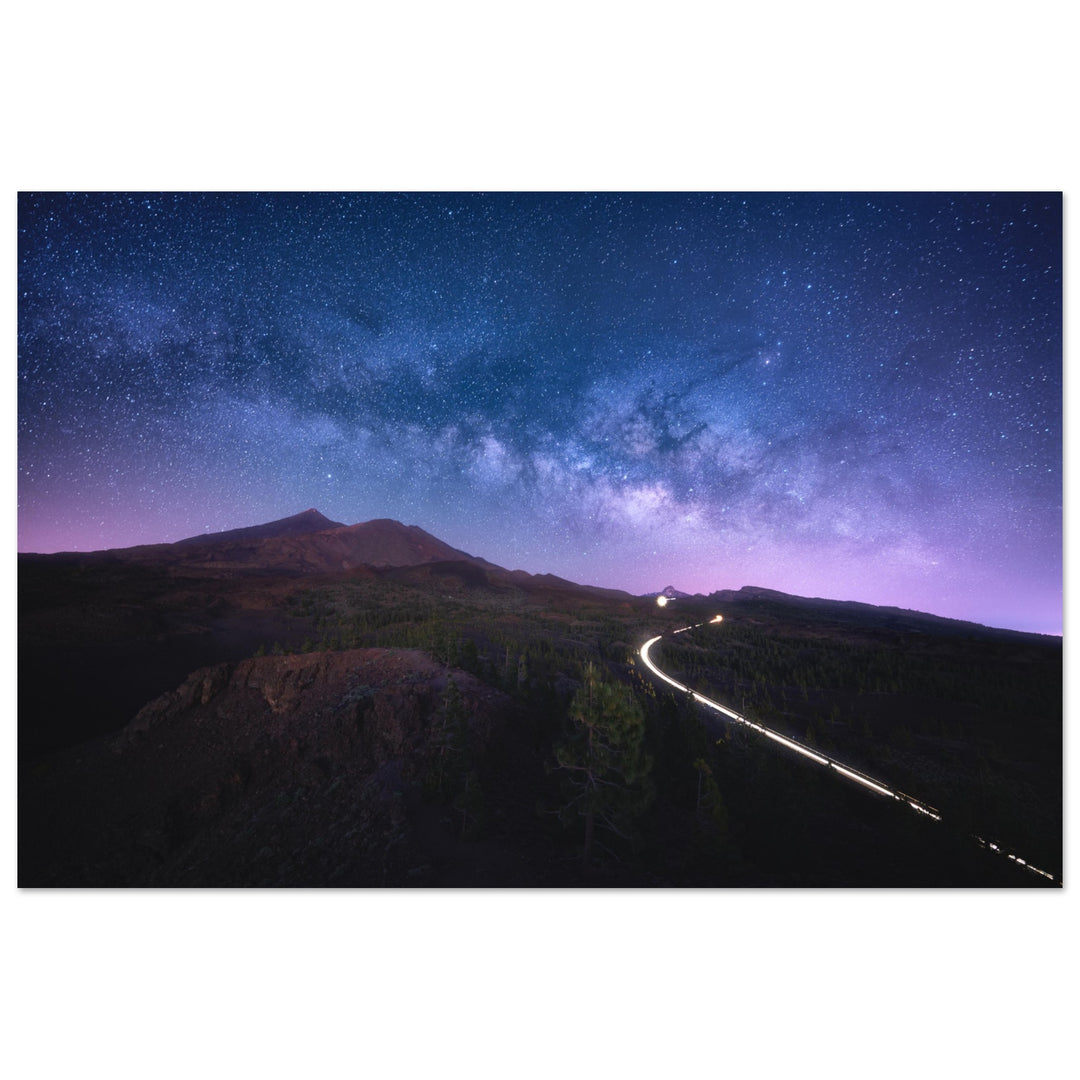 SAMURAI | Milky Way In Teide National Park Tenerife - Aluminum Print