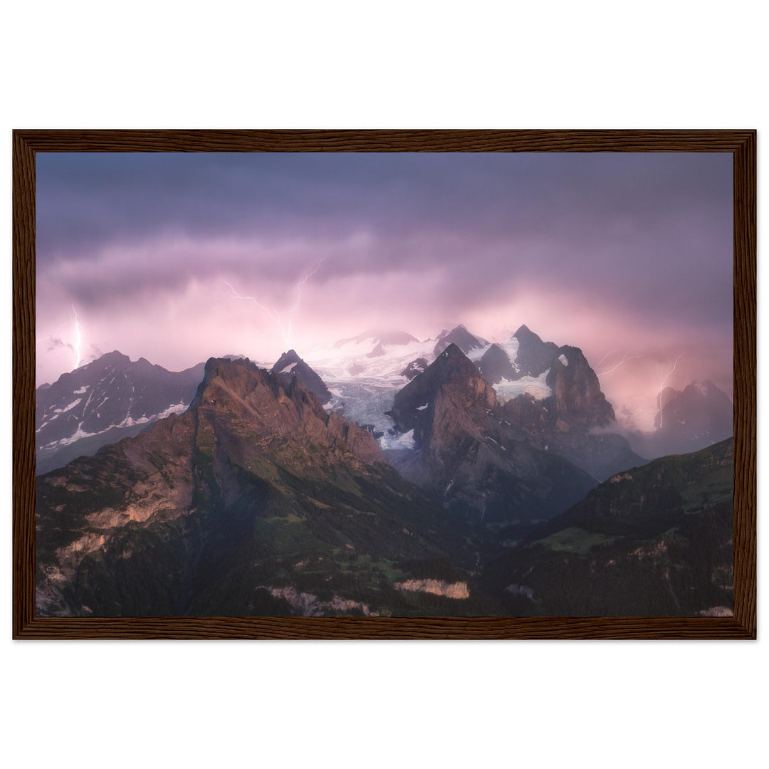 REVELATION | Wetterhorn Group Mountains - Wooden Framed Poster