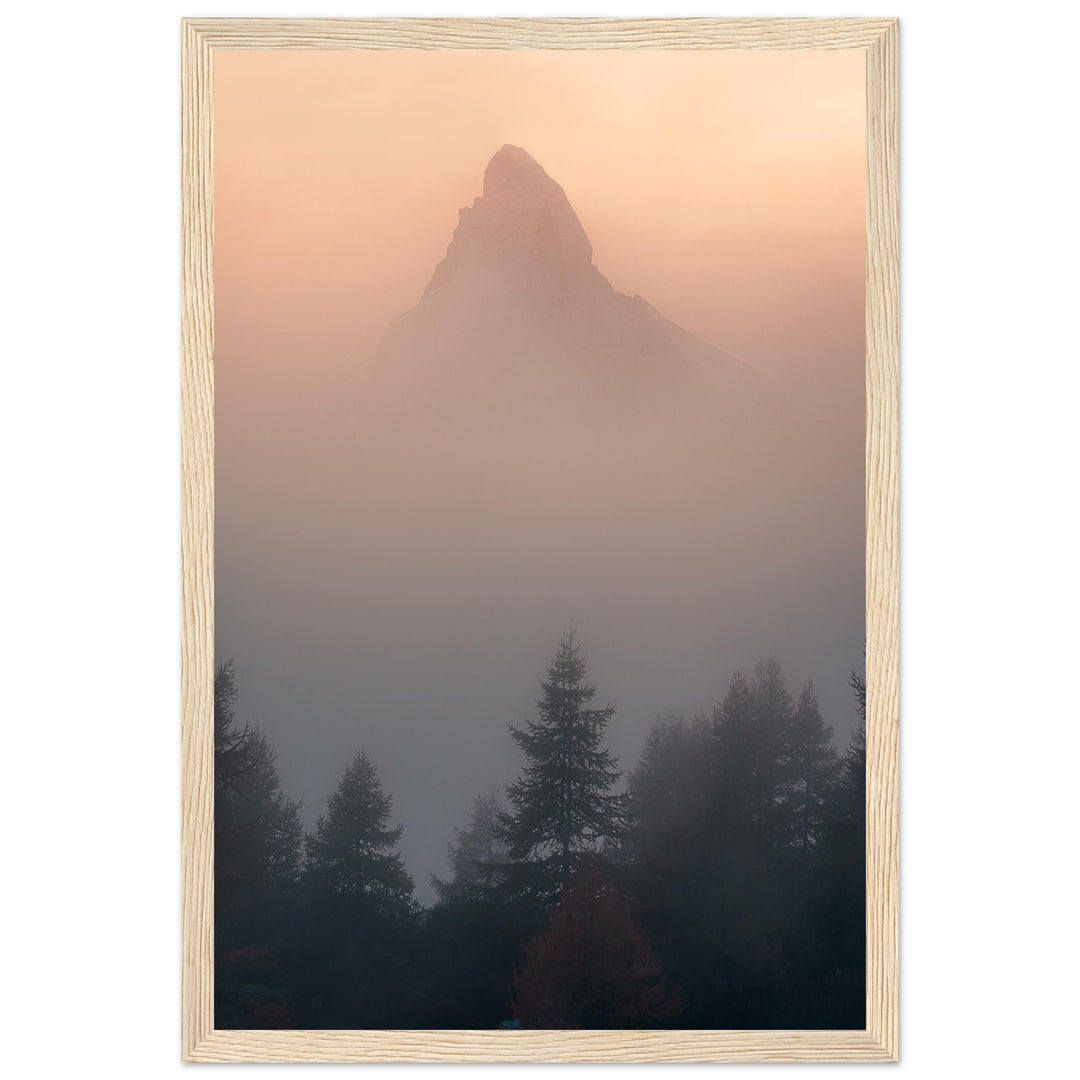 GHOST | Matterhorn - Premium Matte Paper Wooden Framed Poster