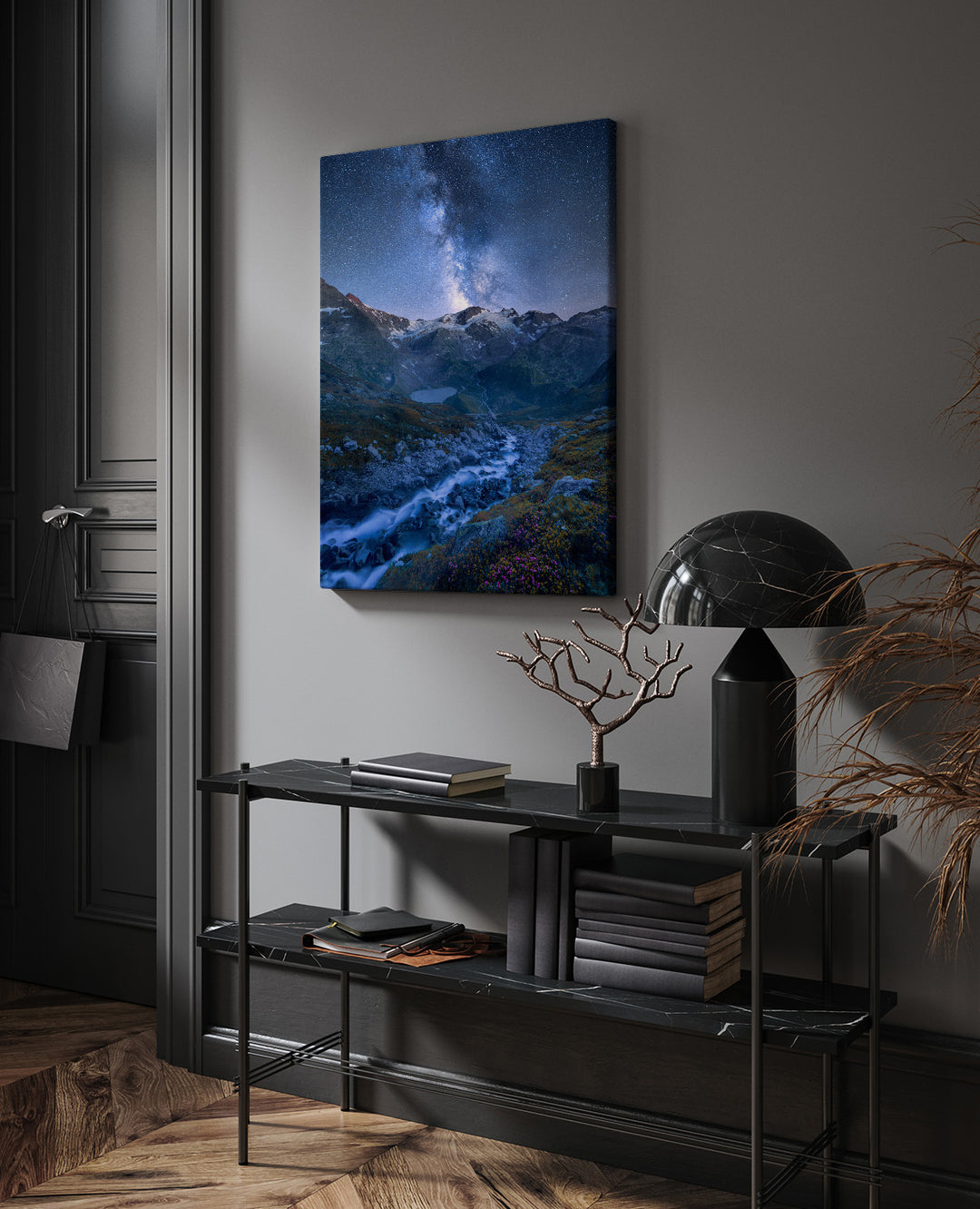 INDIGO | Milky way in the Alps - Aluminum, Canvas, Poster Print