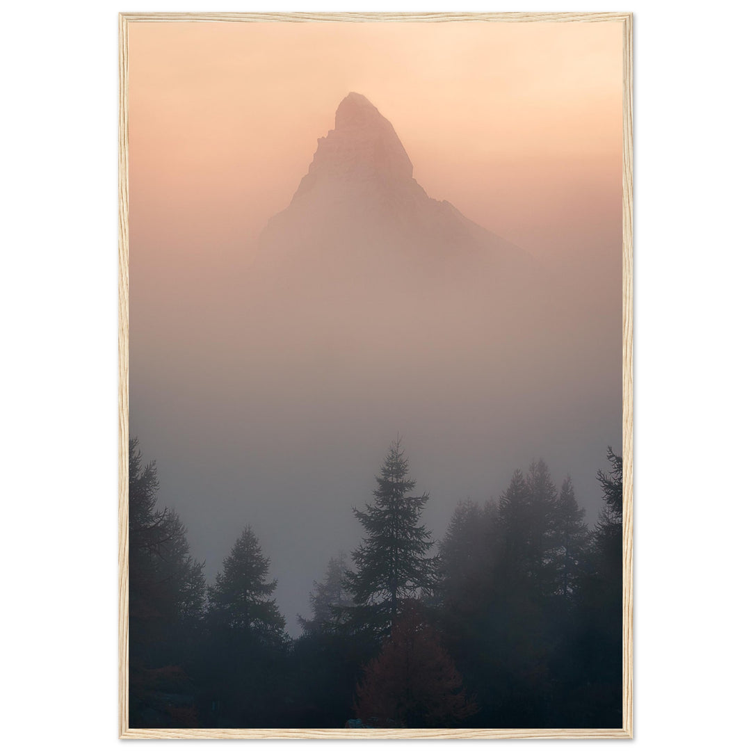 GHOST | Matterhorn - Poster in Holzrahmen