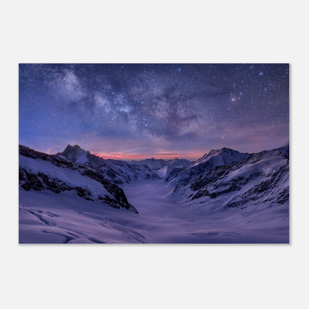SPHERE | Milky way over Aletsch glacier - Premium Matte Poster