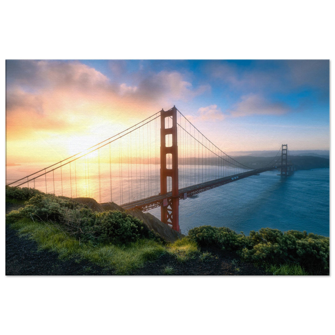 GOLDEN GATE SUNRISE | Sonnenaufgang bei San Francisco - Leinwand