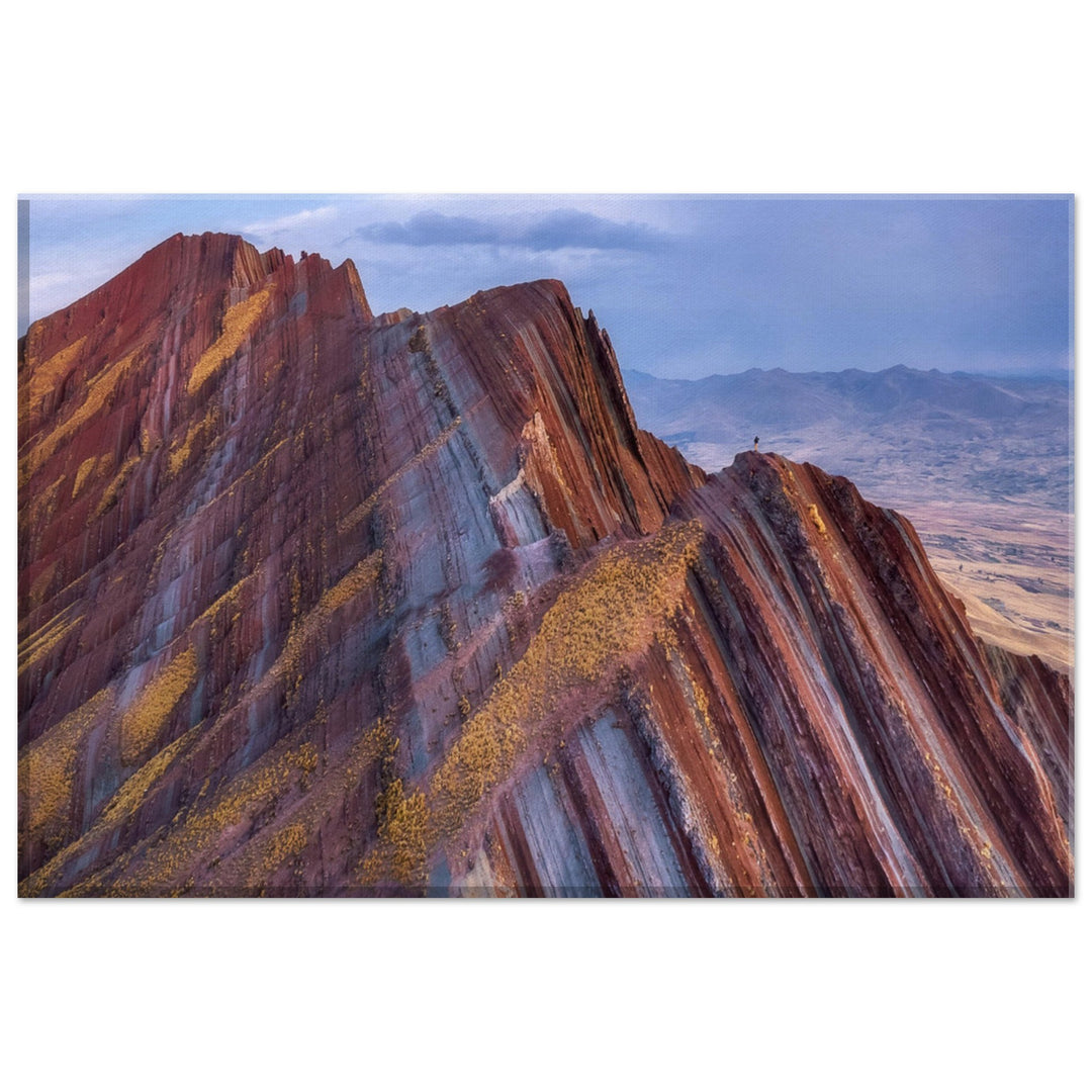 THE LINE UP | Colorful Peruvian Mountain Range - Canvas Print