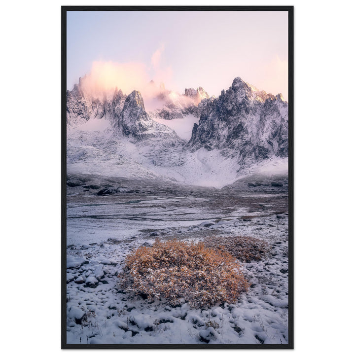 OASIS | Mountains in the Bernese Alps - Premium Matte Paper Wooden Framed Poster