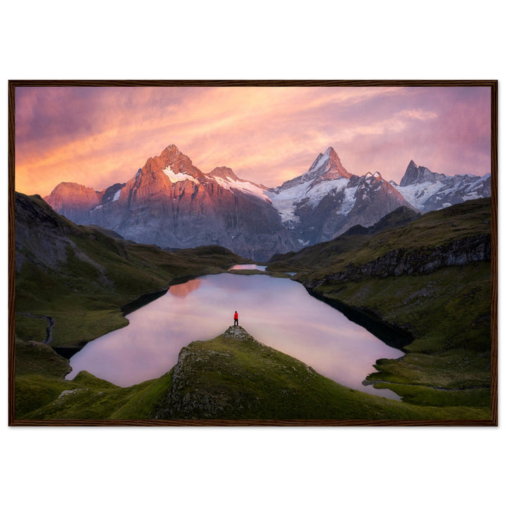 EXILE | Wetterhorn & Schreckhorn - Poster in Holzrahmen
