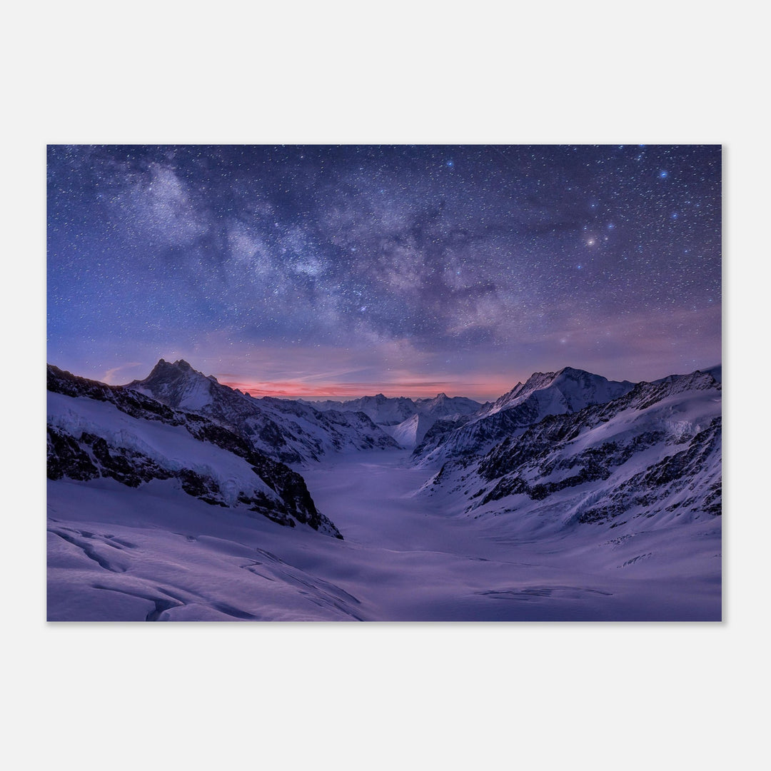 SPHERE | Milky way over Aletsch glacier - Premium Matte Poster