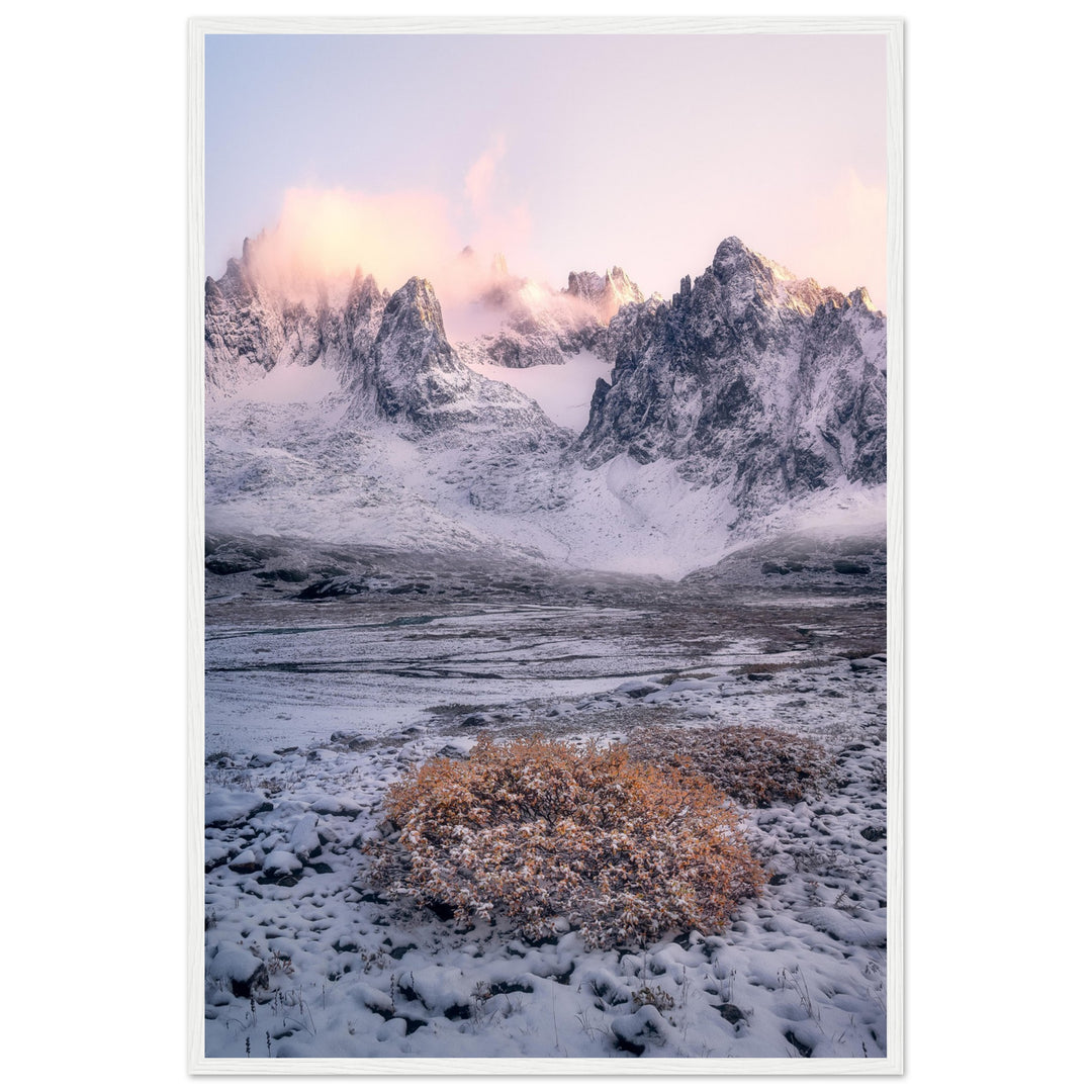OASIS | Mountains in the Bernese Alps - Premium Matte Paper Wooden Framed Poster