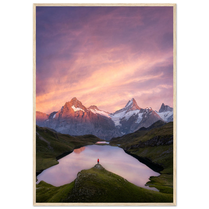 EXILE | Wetterhorn & Schreckhorn - Premium Matte Paper Wooden Framed Poster