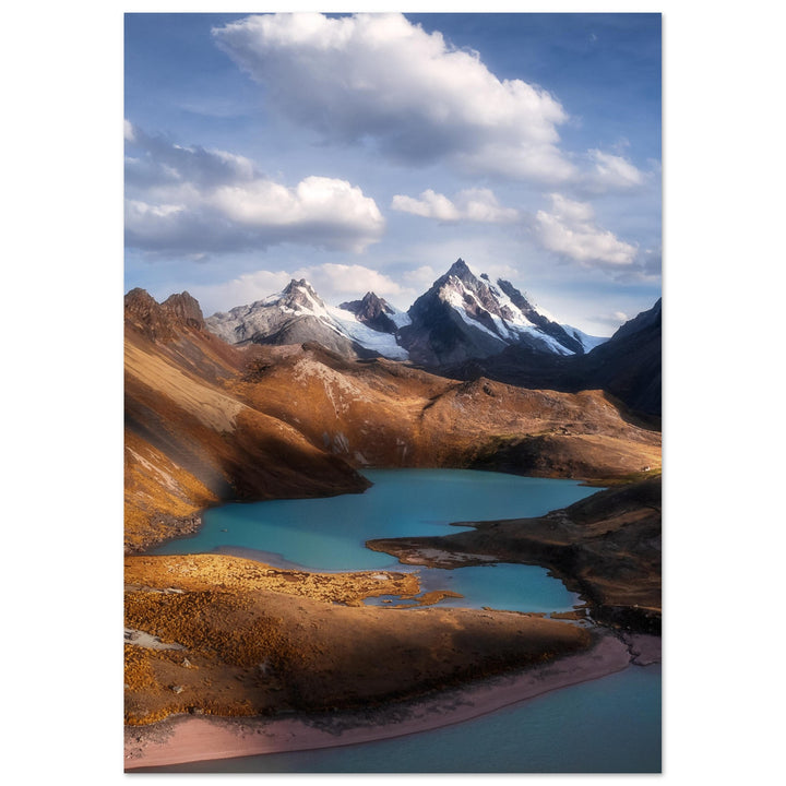 TURQUESA | Peruanische Lagune und Berglandschaft - Premium Mattes Poster