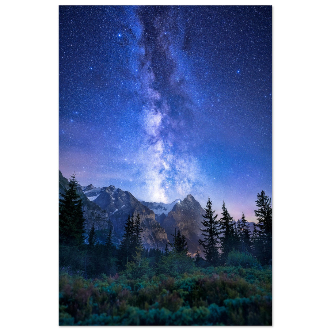 SAFE | Milky Way & Eiger Mountain - Aluminum Print