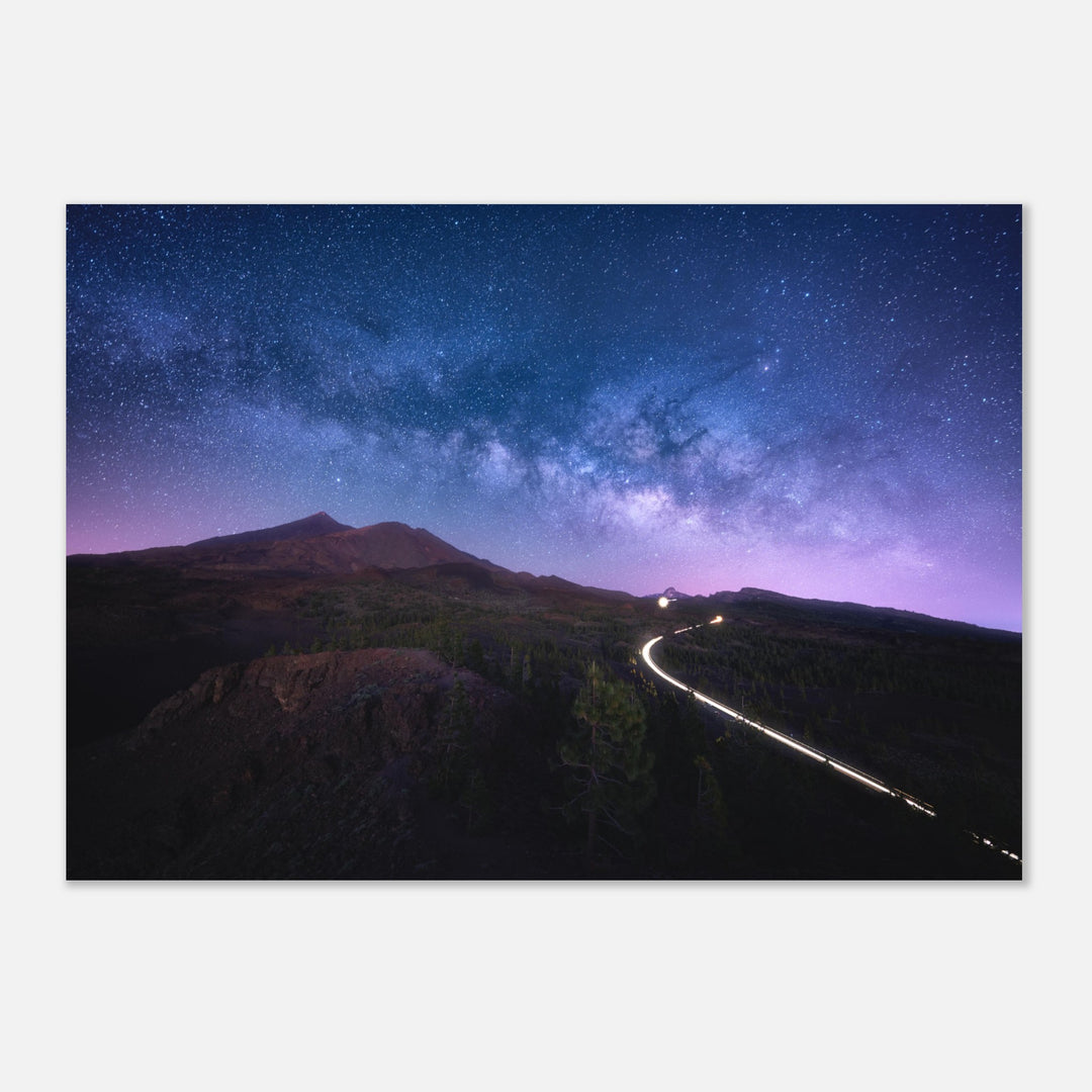SAMURAI | Milky Way In Teide National Park Tenerife - Matte Paper Poster