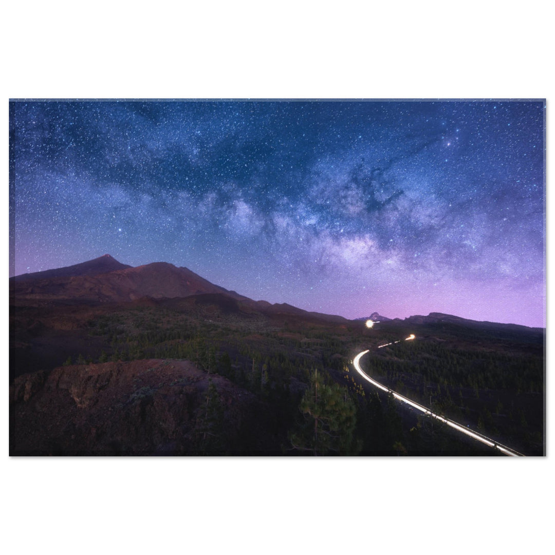 SAMURAI | Milky Way In Teide National Park Tenerife - Canvas Print