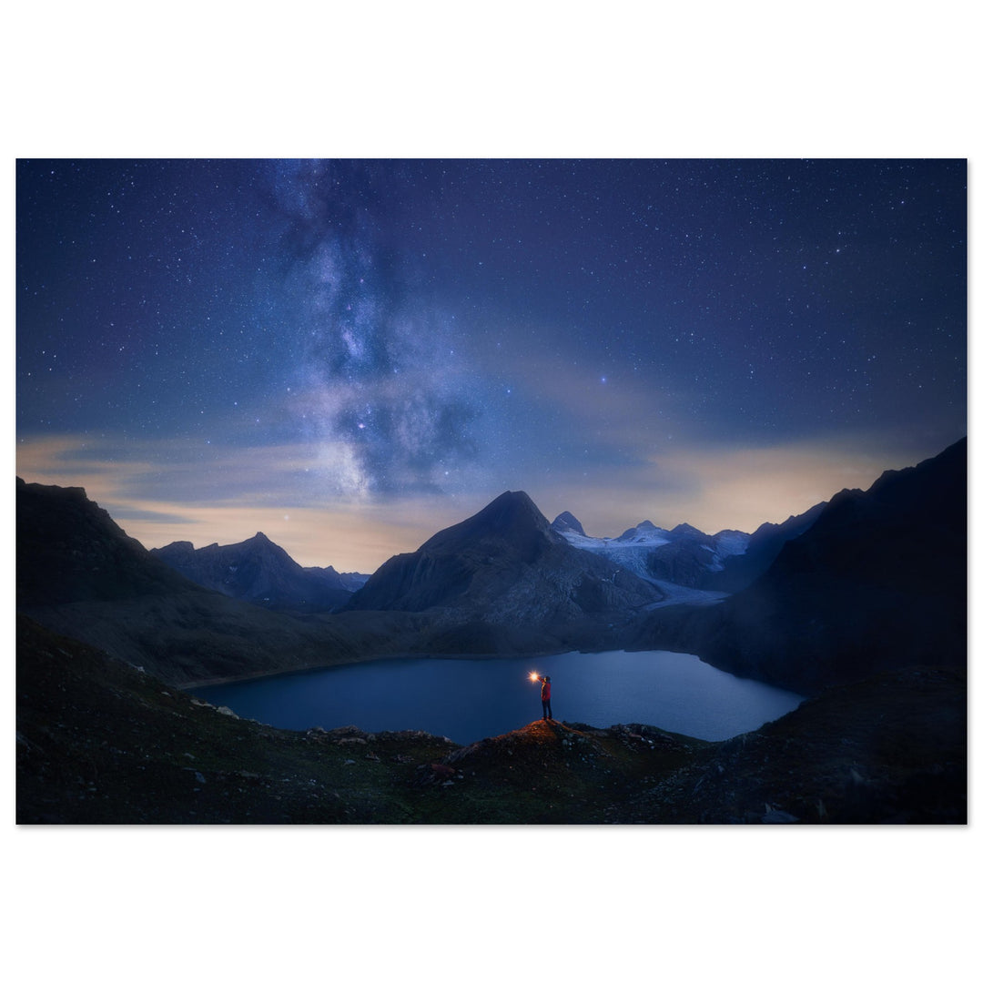FREED | Milky Way in the Alps - Aluminum Print