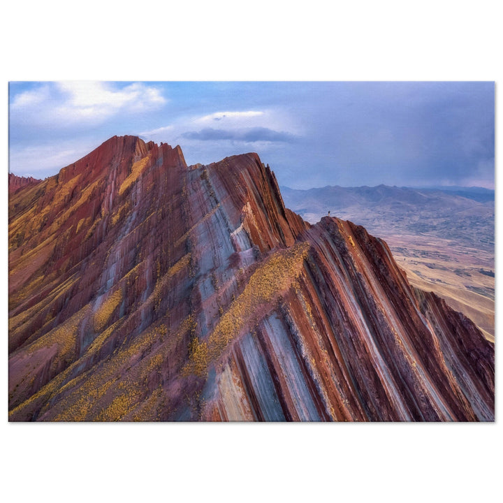 THE LINE UP | Bunte peruanische Bergkette - Leinwand