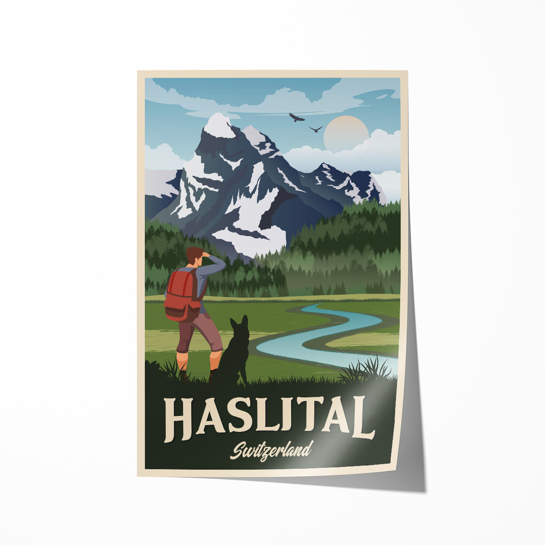 Haslital Vintage Poster Set (2x A3, 2x A4)