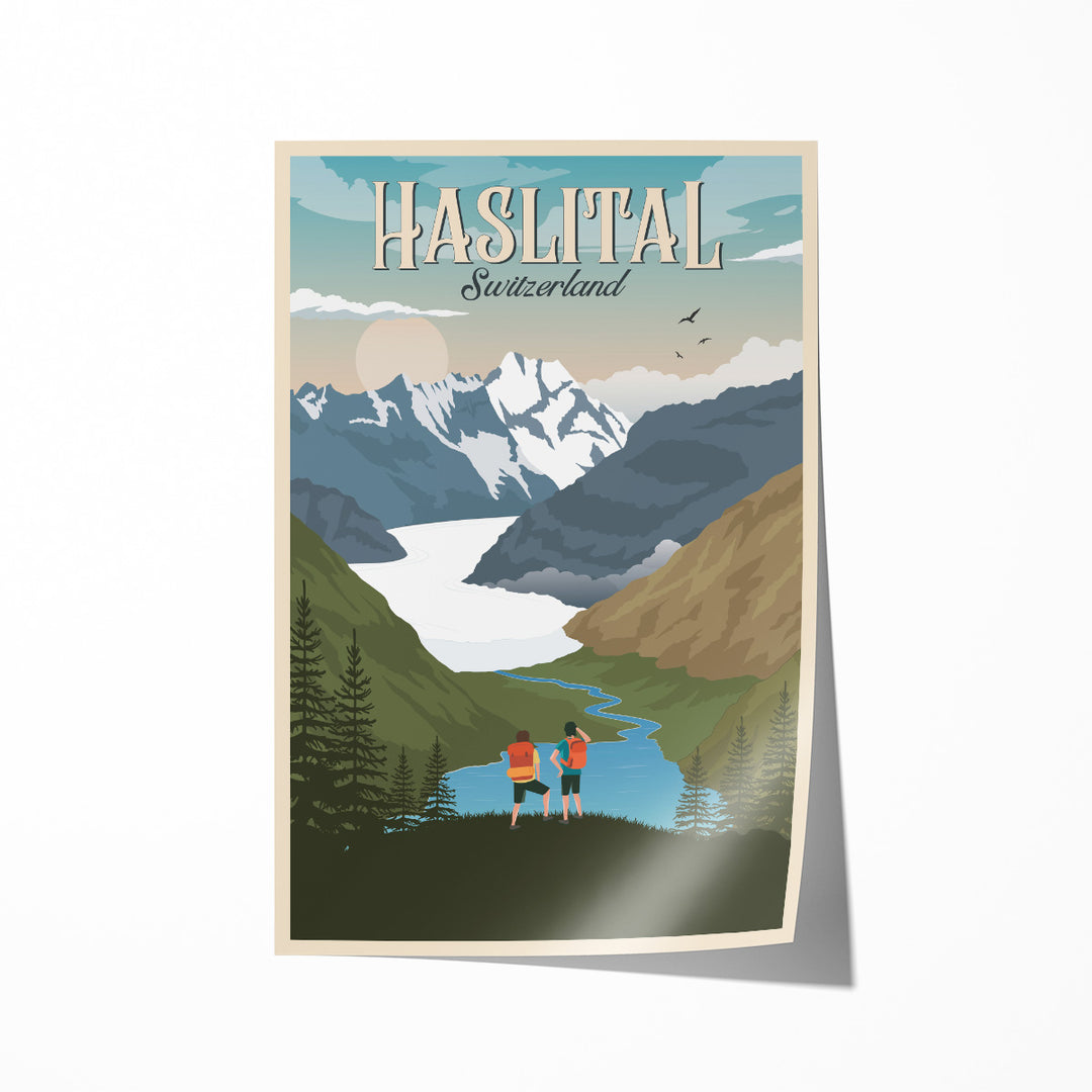 Haslital Vintage Posters Bundle (1x A2, 2x A3, 2x A4)
