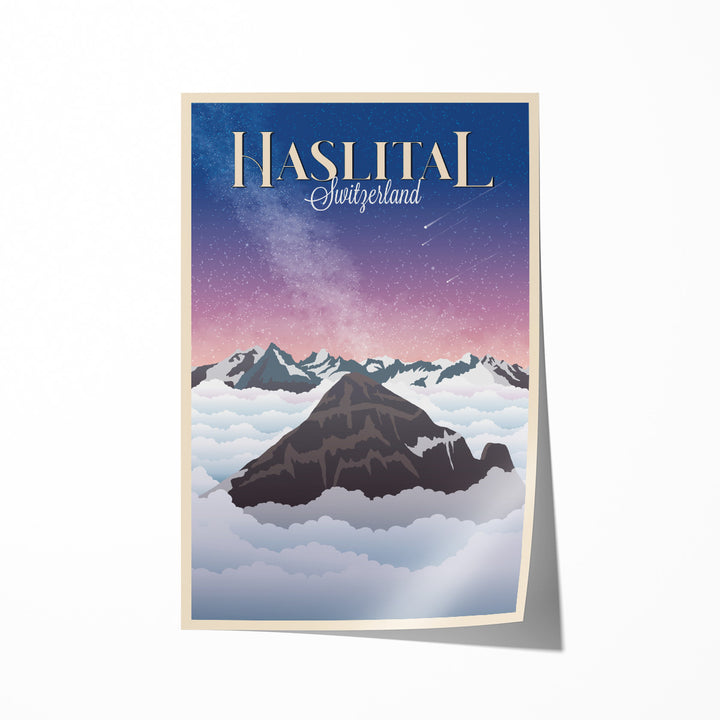 Haslital Vintage Posters Set (1x A2, 2x A3, 2x A4)