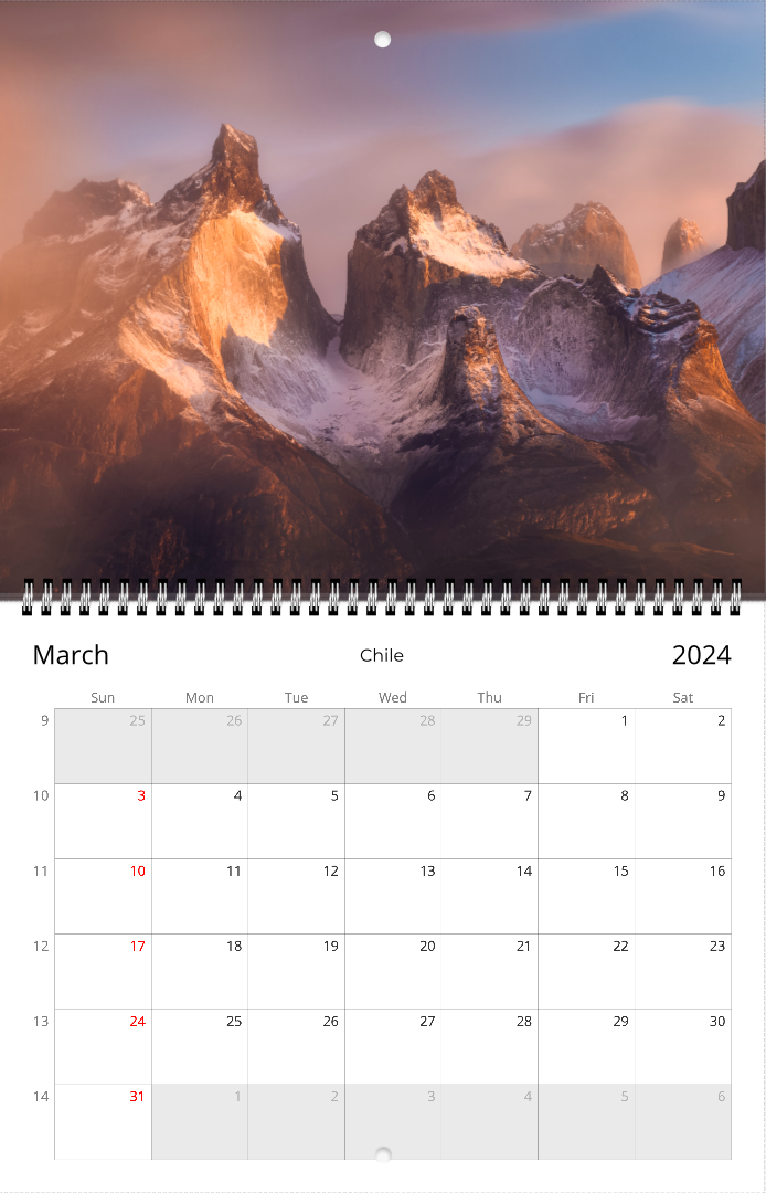 Latin America 2024 - Wall calendar (US & CA)