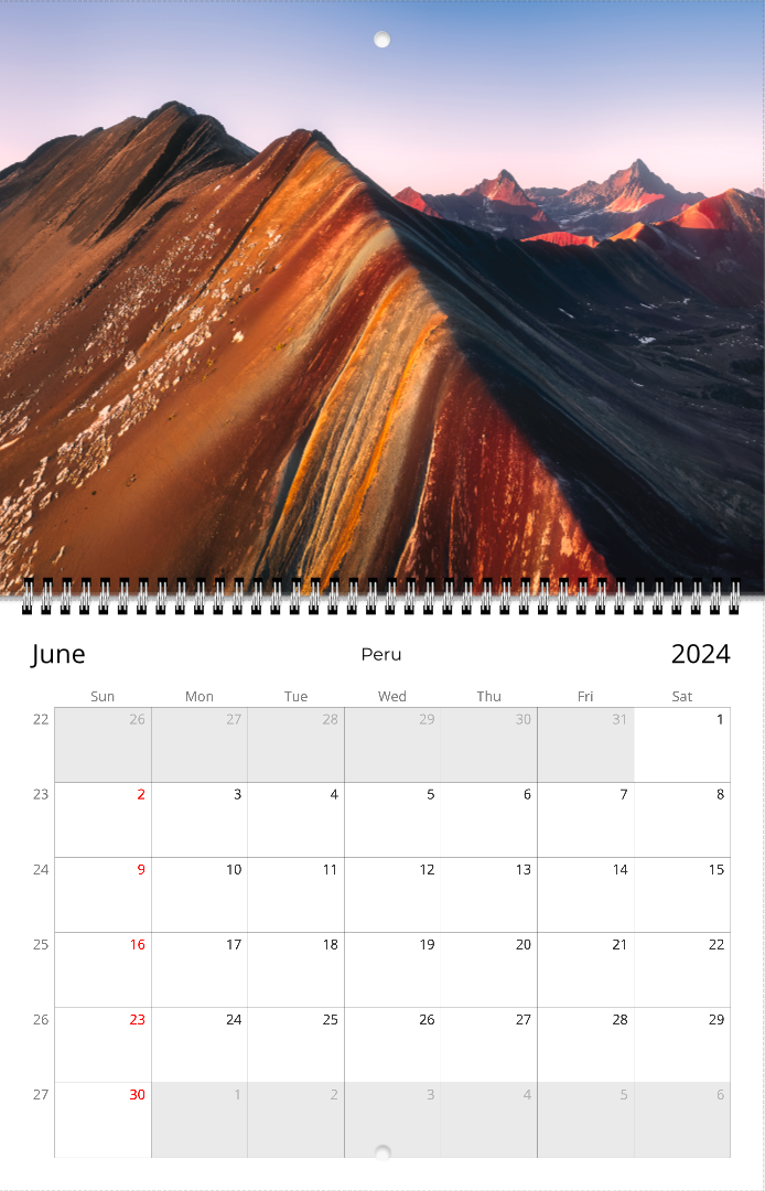 Latin America 2024 - Wall calendar (US & CA)