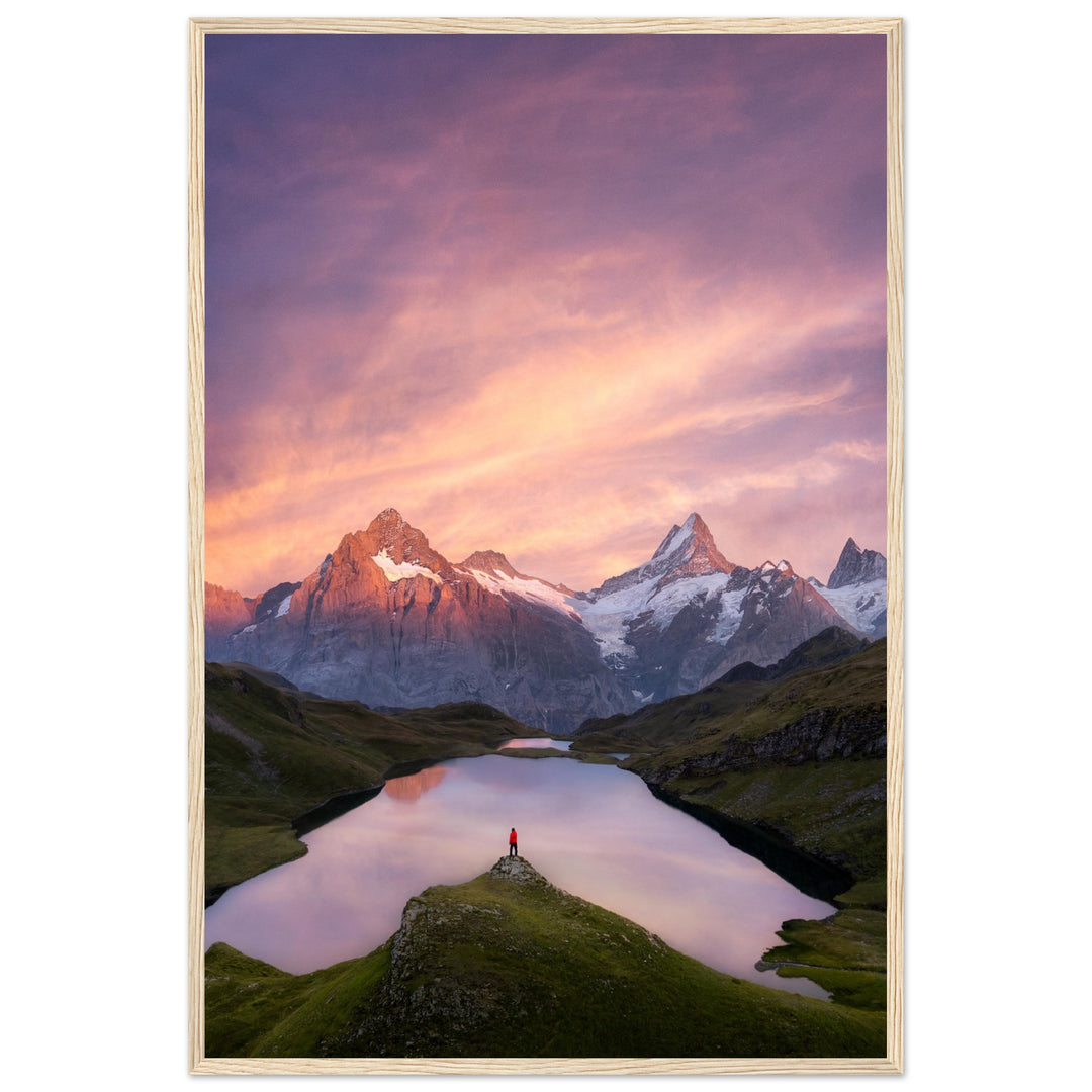 EXILE | Wetterhorn & Schreckhorn - Poster in Holzrahmen