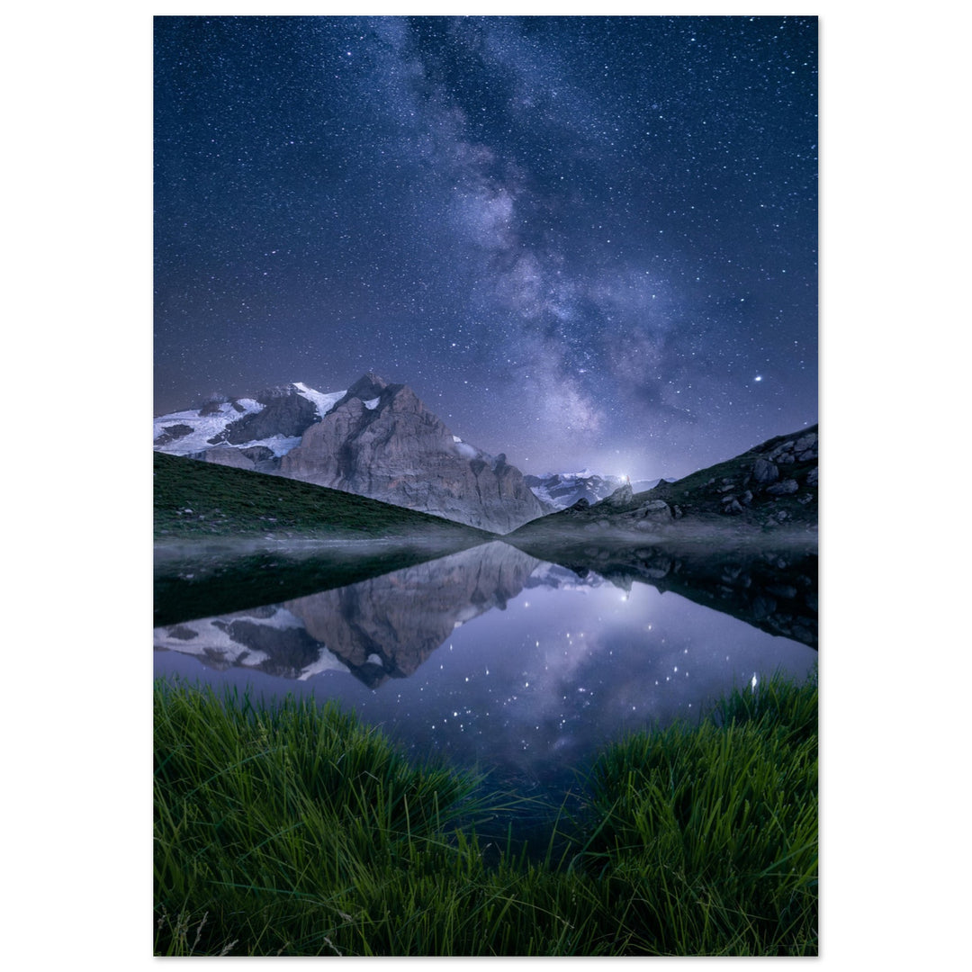 AURA | Milky Way And Alpine Lake - Premium Matte Poster