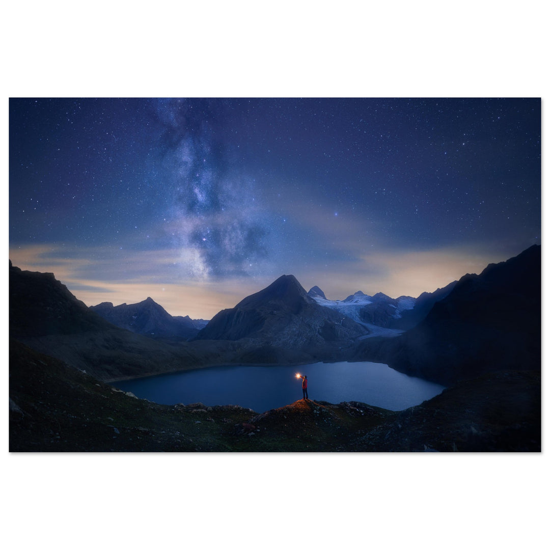 FREED | Milky Way in the Alps - Aluminum Print