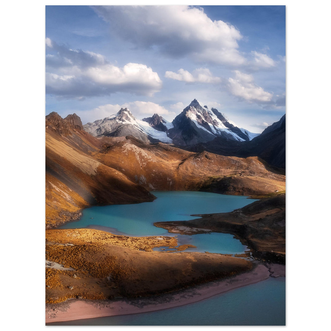 TURQUESA | Peruanische Lagune und Berglandschaft - Premium Mattes Poster