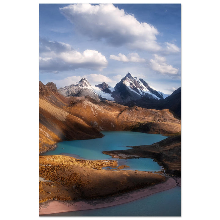 TURQUESA | Peruvian lagoon and mountain landscape - Premium Matte Poster