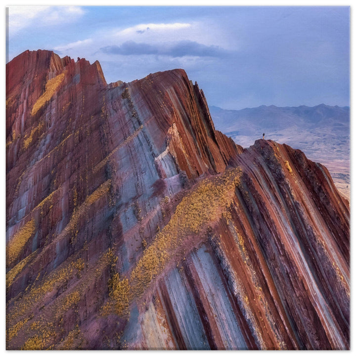 THE LINE UP | Colorful Peruvian Mountain Range - Canvas Print